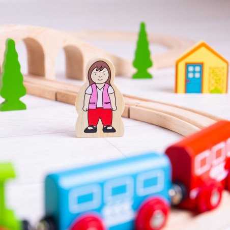 Bigjigs Rail dřevěná vláčkodráha Osmička 40 dílů Bigjigs Rail dřevěná vláčkodráha Osmička 40 dílů