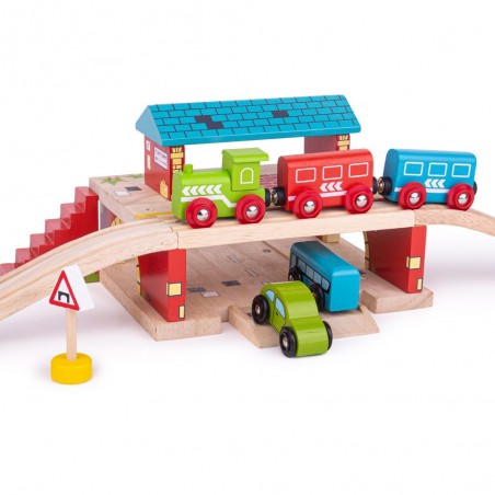 Bigjigs Rail Nádraží nad cestou Bigjigs Rail Nádraží nad cestou