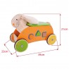 Bigjigs Dřevěný motorický vozík Zajíc Bigjigs Dřevěný motorický vozík Zajíc