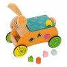 Bigjigs Dřevěný motorický vozík Zajíc Bigjigs Dřevěný motorický vozík Zajíc