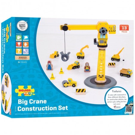 Bigjigs Rail Jeřáb a stavební stroje Bigjigs Rail Jeřáb a stavební stroje