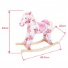 Bigjigs Toys dřevěný houpací kůň s květy Bigjigs Toys dřevěný houpací kůň s květy