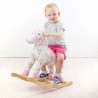 Bigjigs Toys dřevěný houpací kůň s květy Bigjigs Toys dřevěný houpací kůň s květy