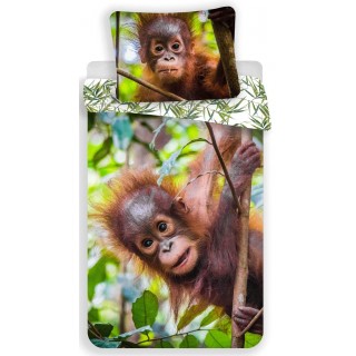 Jerry Fabrics Povlečení fototisk Orangutan 02 140x200, 70x90 cm