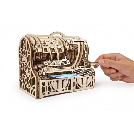 Ugears 3D dřevěné mechanické puzzle Pokladna