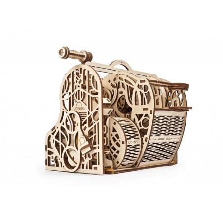 Ugears 3D dřevěné mechanické puzzle Pokladna