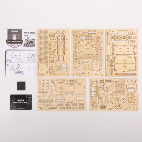 RoboTime dřevěné 3D puzzle Parní lokomotiva RoboTime dřevěné 3D puzzle Parní lokomotiva