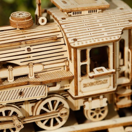 RoboTime dřevěné 3D puzzle Parní lokomotiva RoboTime dřevěné 3D puzzle Parní lokomotiva
