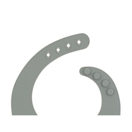 Jollein Silikonový bryndák grey Jollein Silikonový bryndák grey