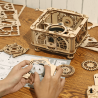 RoboTime 3D dřevěné mechanické puzzle Gramofon