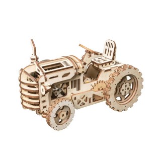 RoboTime 3D dřevěné mechanické puzzle Traktor