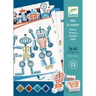 DJECO Set razítek Roboti