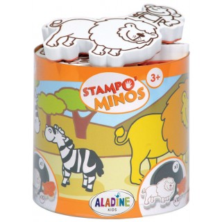 Aladine Dětská razítka Stampo MINOS Safari
