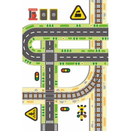 MiDeer Samolepky silnice barevné