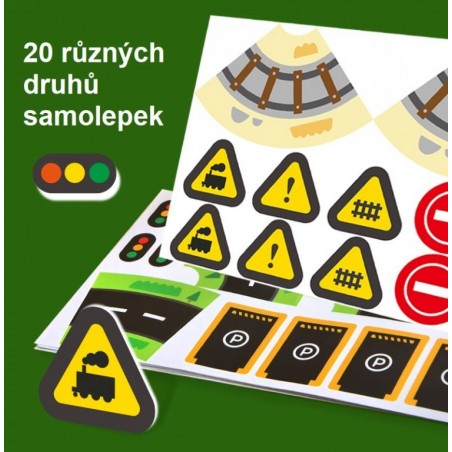 MiDeer Samolepky silnice barevné