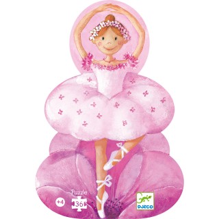DJECO puzzle Baletka s květinkou 36 dílků