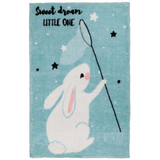 Obsession koberce Dětský kusový koberec Lollipop 181 Bunny 90x130 cm modrá