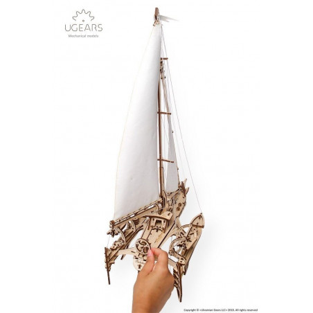 Ugears Dřevěná stavebnice 3D mechanické puzzle Plachetnice Ugears Dřevěná stavebnice 3D mechanické puzzle Plachetnice