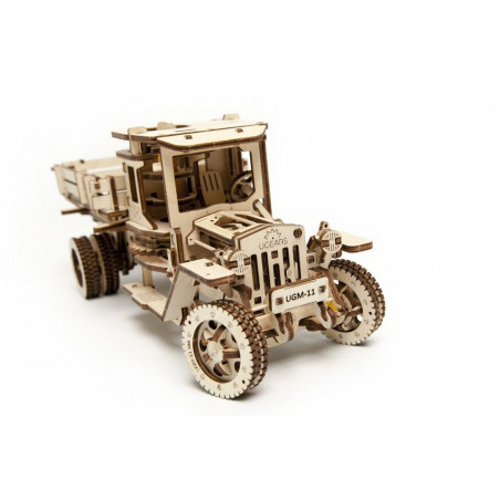 Ugears Dřevěná stavebnice 3D mechanické Puzzle Truck UGM 11