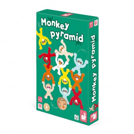 Janod Společenská hra pro děti Opice pyramida