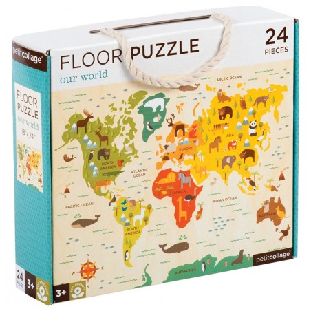 PetitCollage Podlahové puzzle náš svět