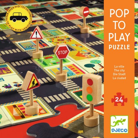DJECO Pop to play puzzle Město