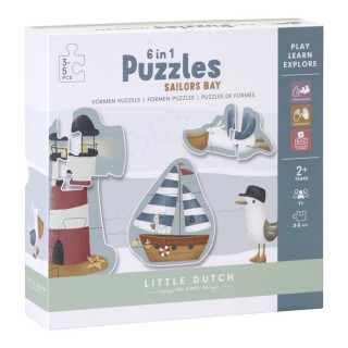 Little Dutch Puzzle námořnický záliv 6v1