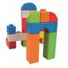 Bigjigs Baby Dřevěné kostky barevný set 100 kusů Bigjigs Baby Dřevěné kostky barevný set 100 kusů