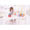 Bigjigs Baby Dřevěné kostky barevný set 100 kusů Bigjigs Baby Dřevěné kostky barevný set 100 kusů
