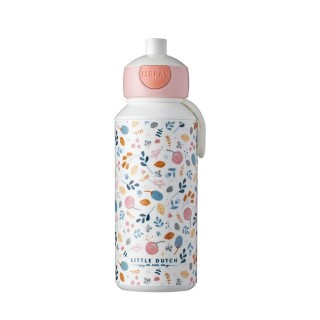Little Dutch Láhev na pití s vyskakovacím pítkem 400ml Spring Flowers
