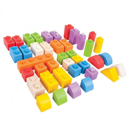Bigjigs Baby Dřevěné Spojkostky - Střední set Bigjigs Baby Dřevěné Spojkostky - Střední set