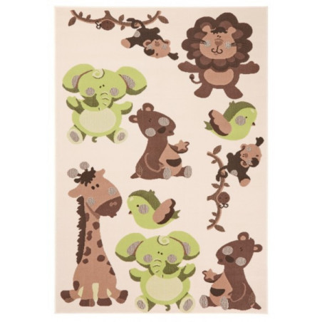 Kusový koberec Bambini 102788 Grün Braun 140x200 cm - DOPRAVA ZDARMA Kusový koberec Bambini 102788 Grün Braun 140x200 cm - DOPRAVA ZDARMA