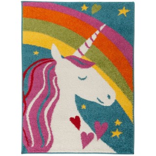 Flair Rugs Kusový koberec Play Days Unicorn Rainbow Multi 80x120 cm