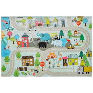 Obsession koberce Dětský kusový koberec Torino kids 231 STREET - 120x170 cm Hnědá