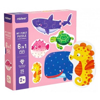 MiDeer první puzzle Zvířátka v oceánu 25 dílků