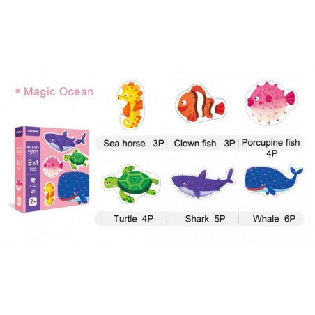MiDeer první puzzle Zvířátka v oceánu 25 dílků MiDeer první puzzle Zvířátka v oceánu 25 dílků