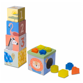 Taf Toys Sada kostek a tvarů Savana