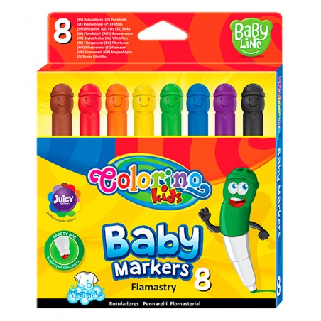 Colorino dětské fixy  Smile s kulatou špičkou 8 barev