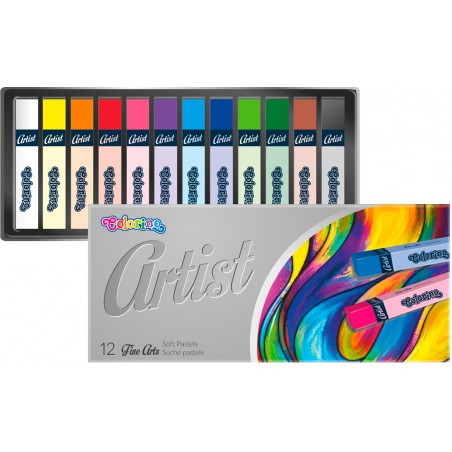 Colorino Artist suché pastely čtyřhranné 12 barev