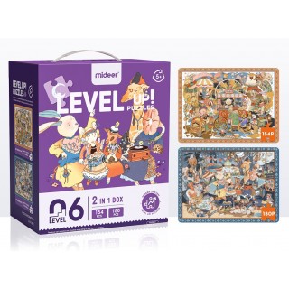 Mideer Puzzle LEVEL UP! 06 Zvířátka a sny