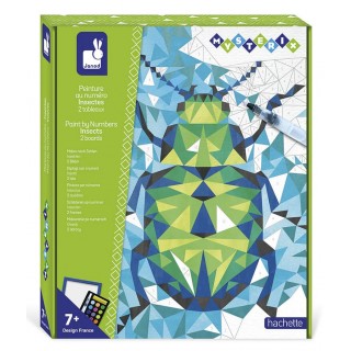 Janod Atelier Sada maxi malování s čísly Hmyz