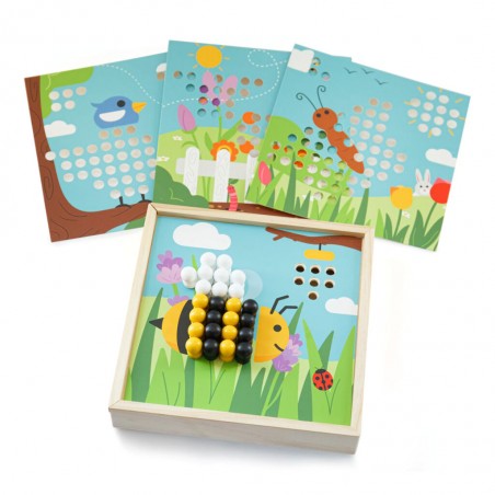 Bigjigs Toys Dřevěná mozaika Zahrádka Bigjigs Toys Dřevěná mozaika Zahrádka