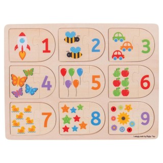 Bigjigs Toys Obrázkové počítací puzzle