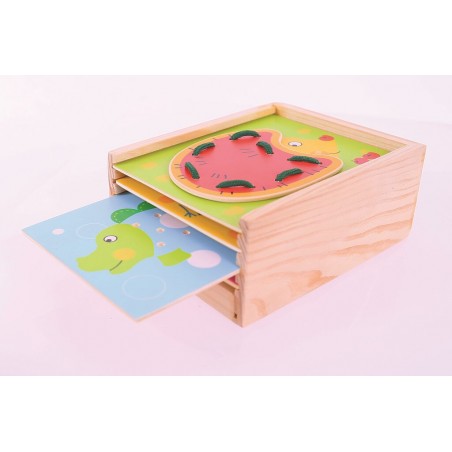 Bigjigs Toys Provlékání zvířátek Bigjigs Toys Provlékání zvířátek