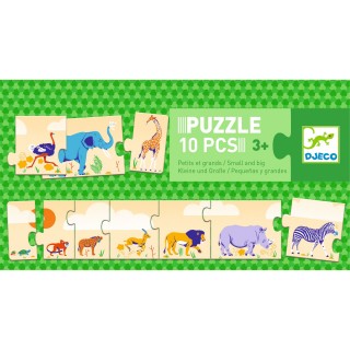 DJECO Puzzle od největšího po nejmenší zvířátko