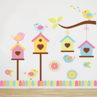 Housedecor Samolepka na zeď Barevné klícky