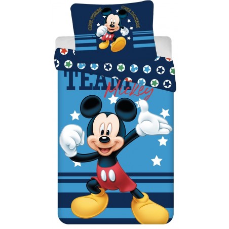 Jerry Fabrics Dětské povlečení Mickey "Team" 140x200, 70x90 cm