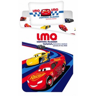 Disney povlečení do postýlky Cars "Racing hero" baby 100x135, 40x60 cm