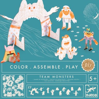 DJECO 3D kreativní sada Team monsters