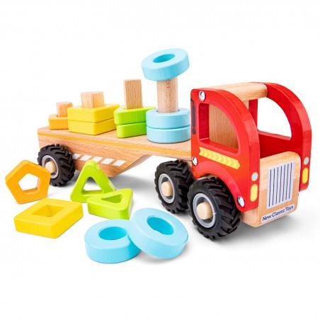 New Classic Toys Dřevěný kamion s tvary